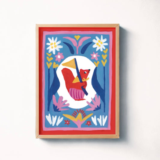 Squirrel Art Print / Poster Print
