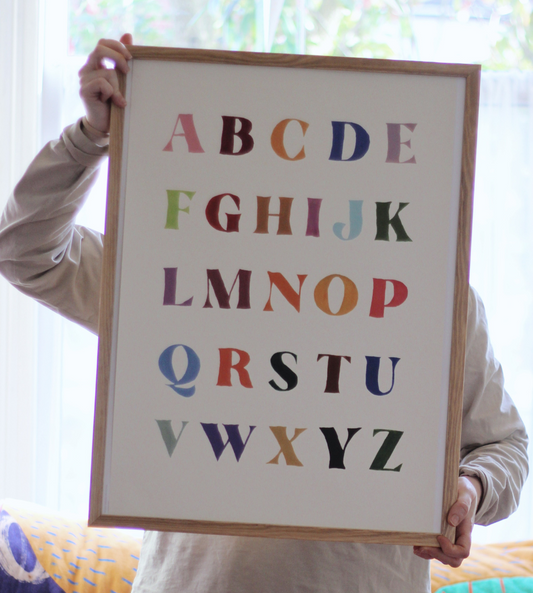 Alphabet Art Print