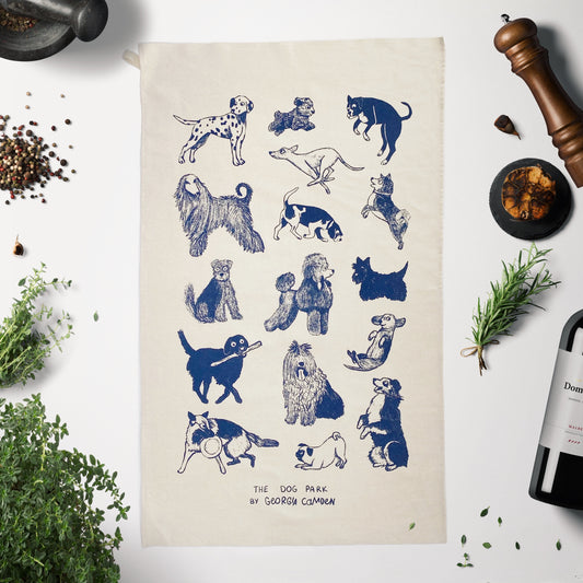 Dog Lover Tea Towel - 100% Organic Cotton