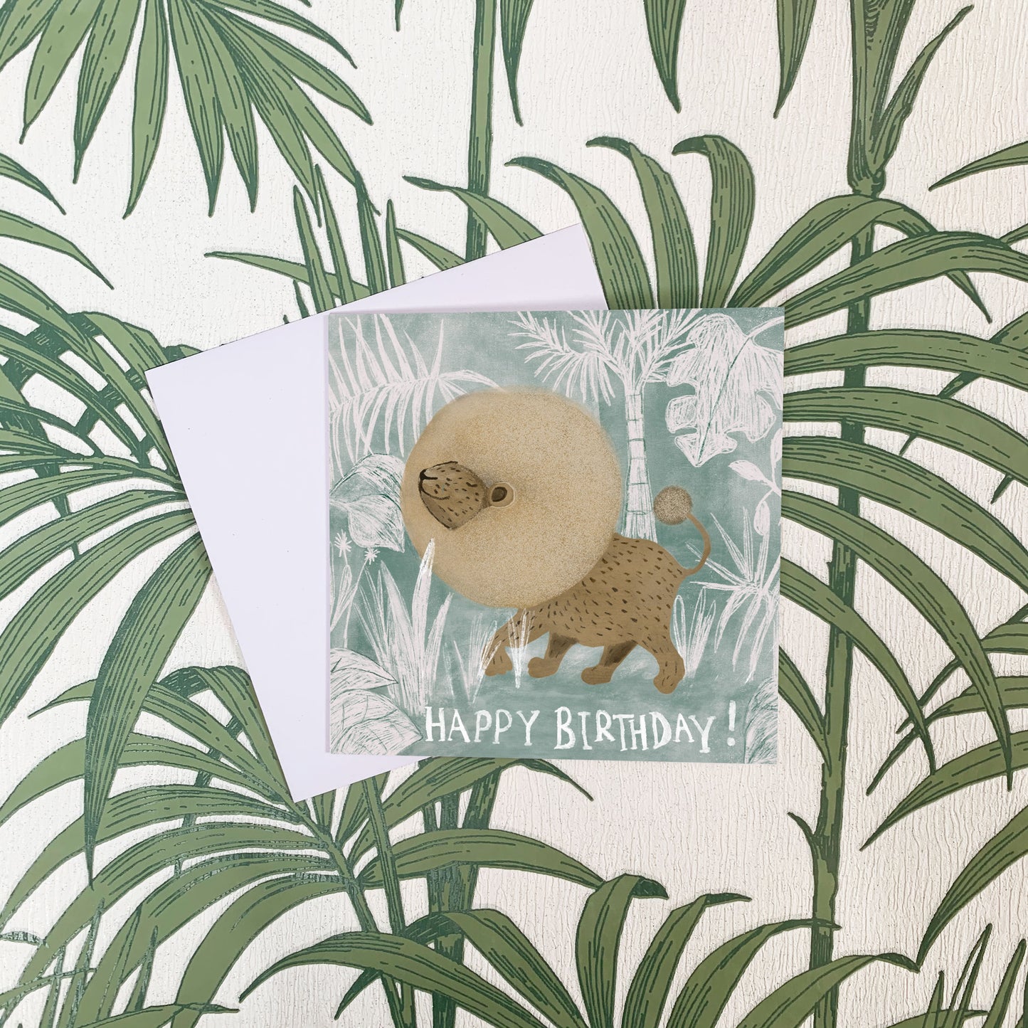 Happy Birthday Lion Greeting Card