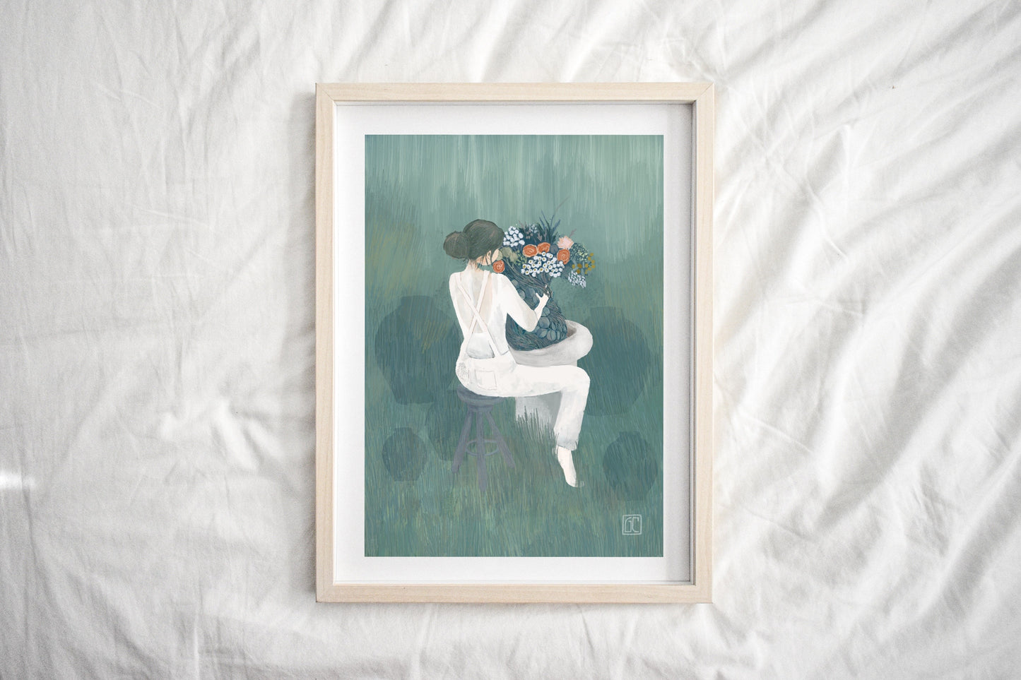 Throwing Pottery Art Print