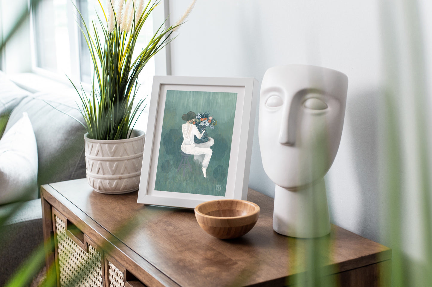 Throwing Pottery Art Print