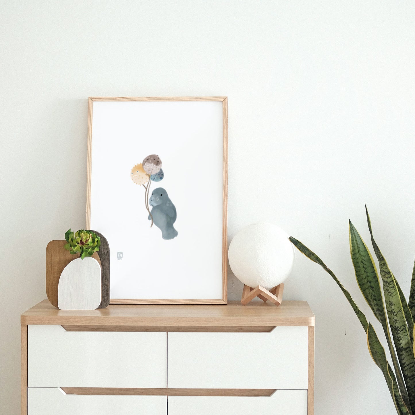 Baby Manatee Art Print