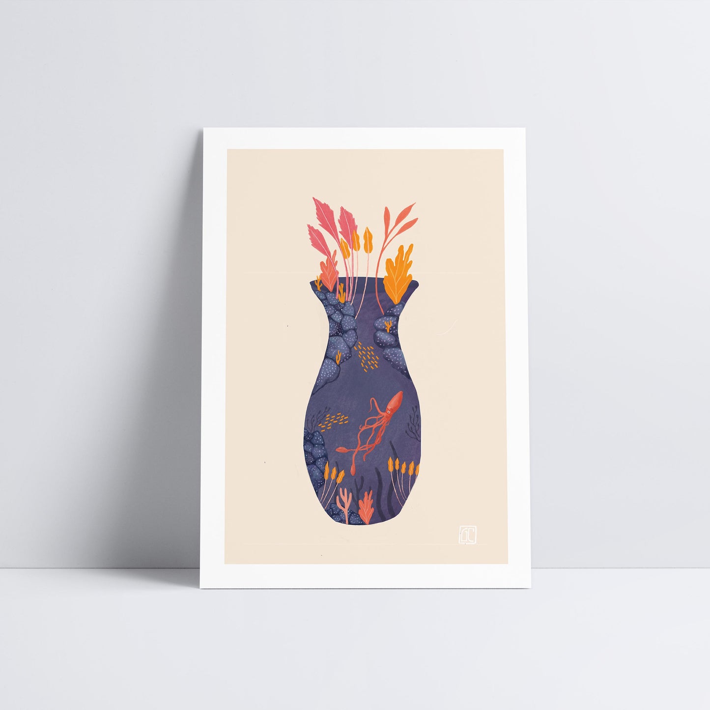 Ocean Vase Art Print