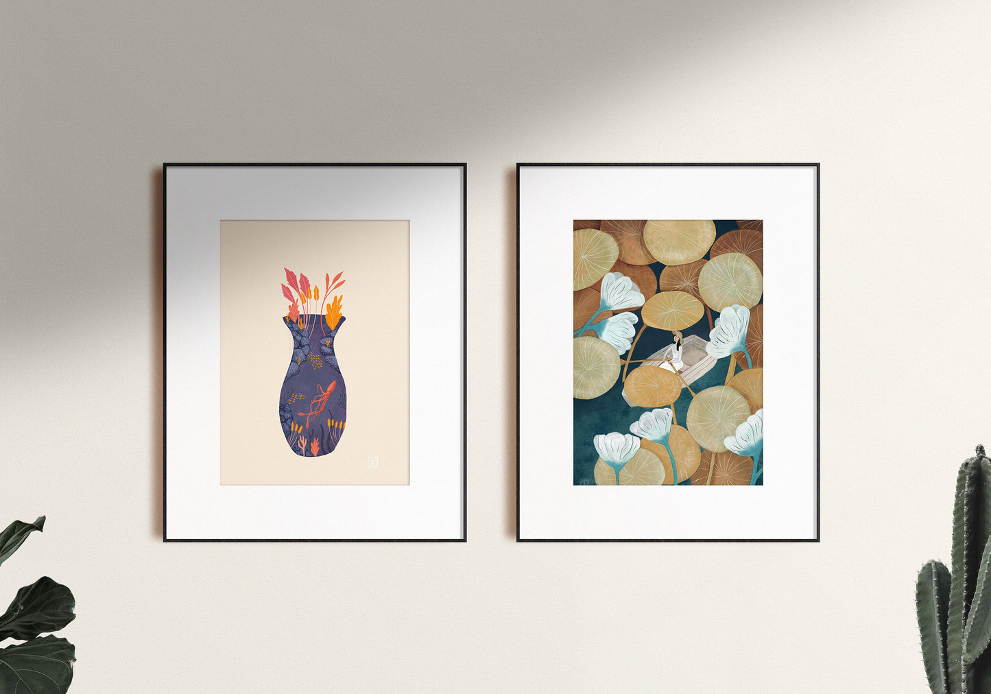 Ocean Vase Art Print