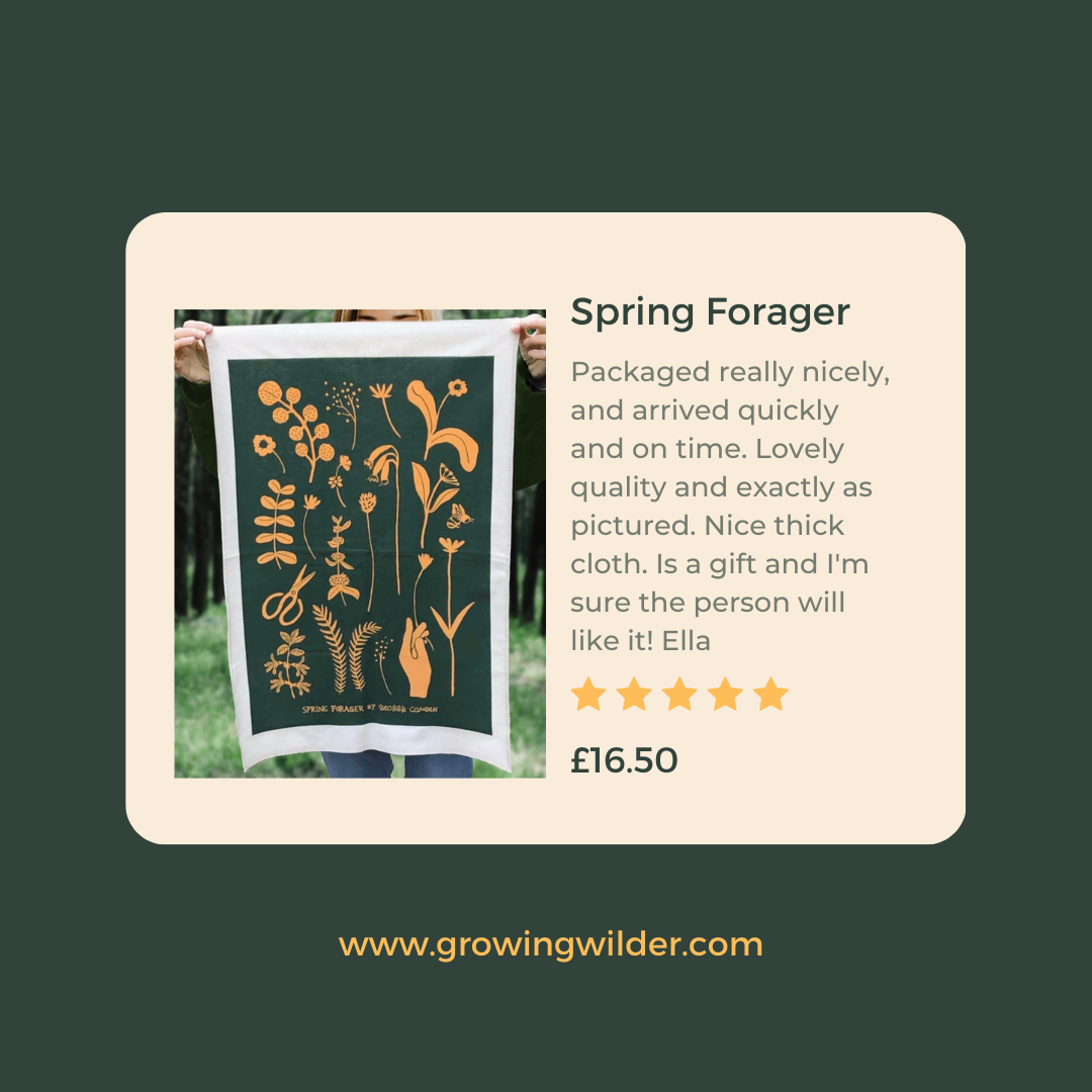 Spring Forager Tea Towel