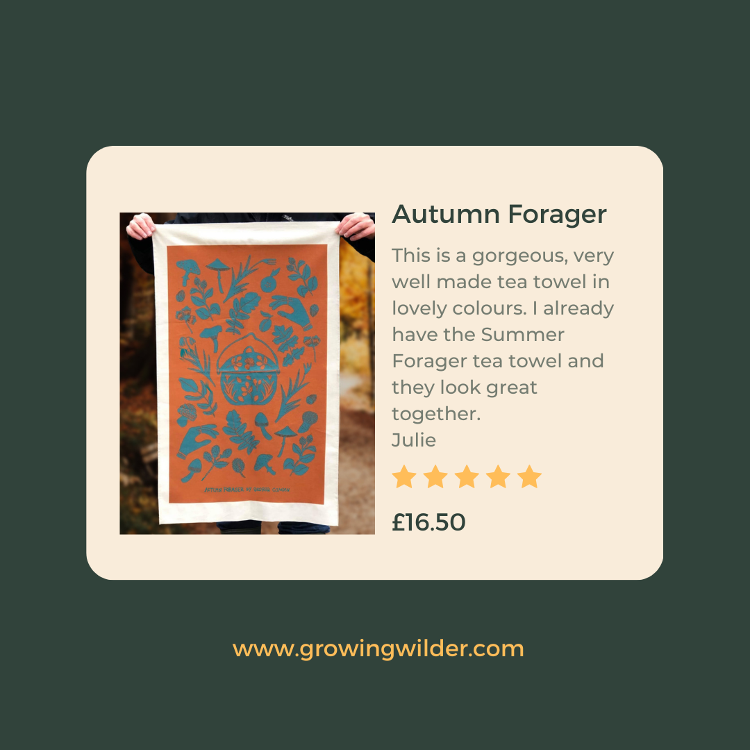 Autumn Forager Tea Towel