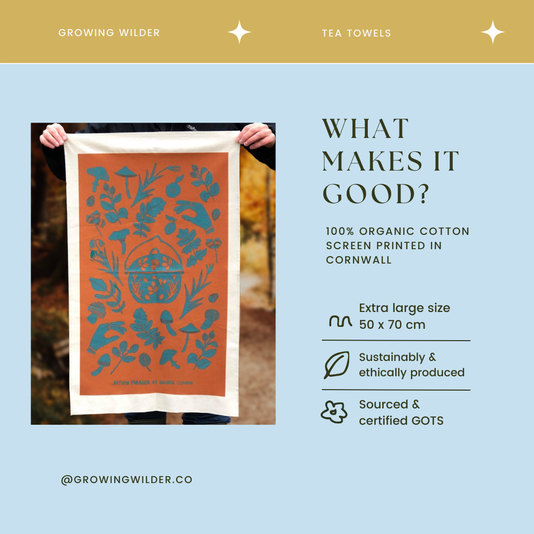 Autumn Forager Tea Towel