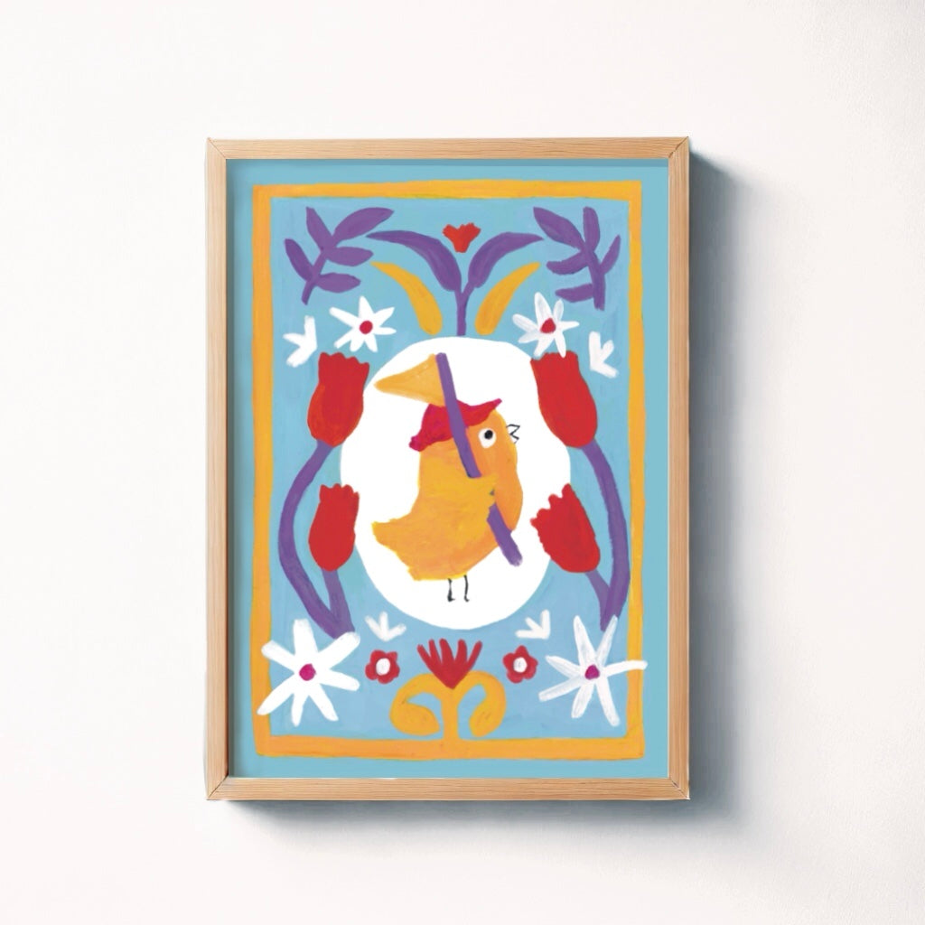 Birdie Art Print / Poster Print