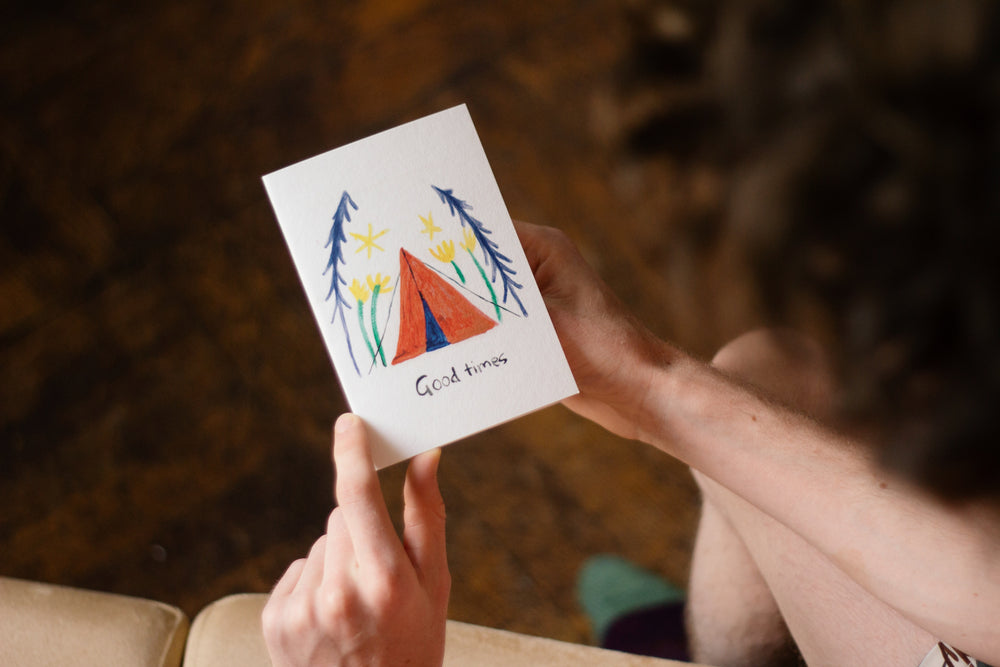 Good Times - Camping Greetings Card