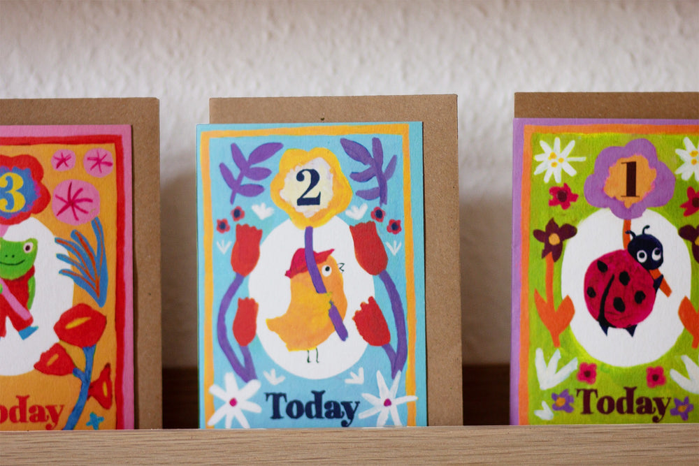 2 Today Birdie Greetings Card