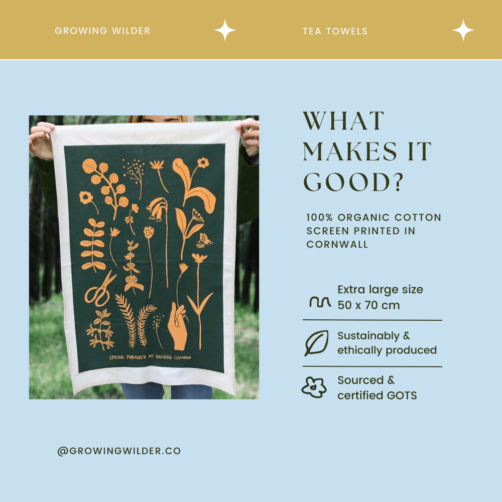 Spring Forager Tea Towel
