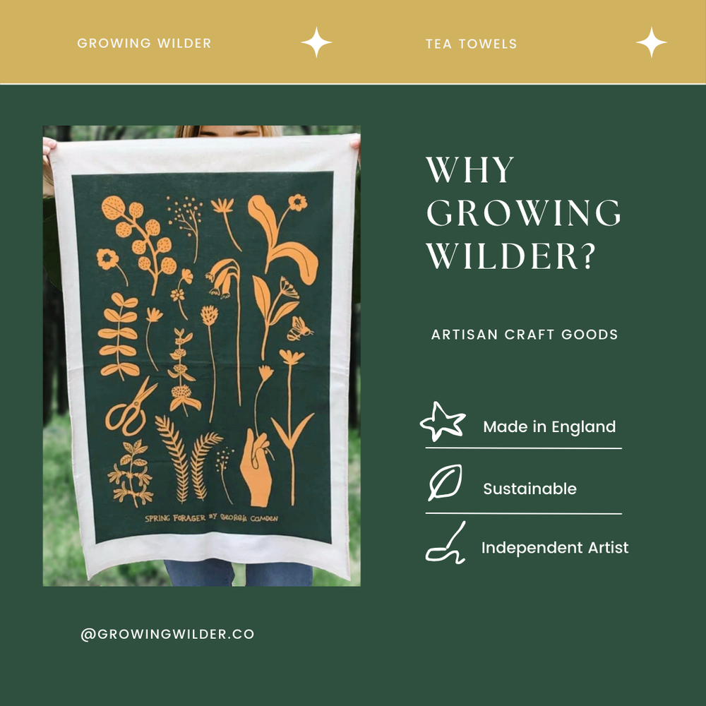 Spring Forager Tea Towel
