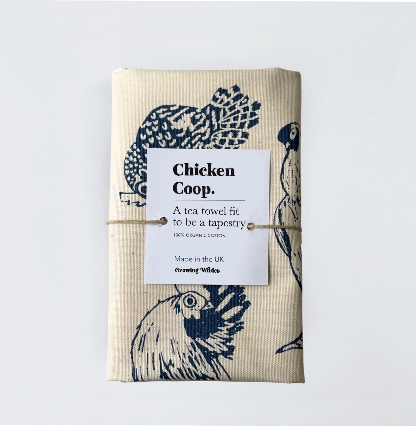 Chicken Coop Tea Towel - 100% Organic Cotton