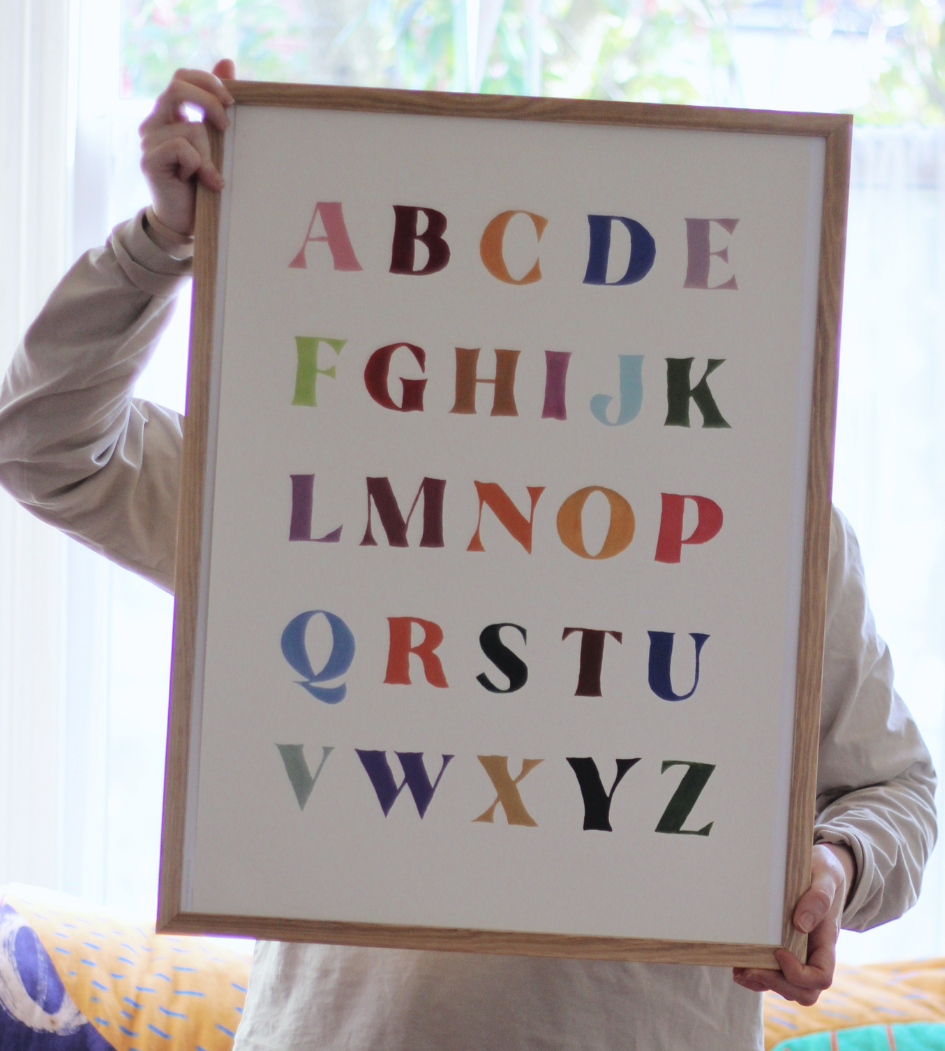 Alphabet Art Print