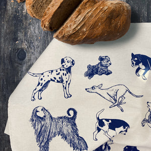 Dog Lover Tea Towel - 100% Organic Cotton