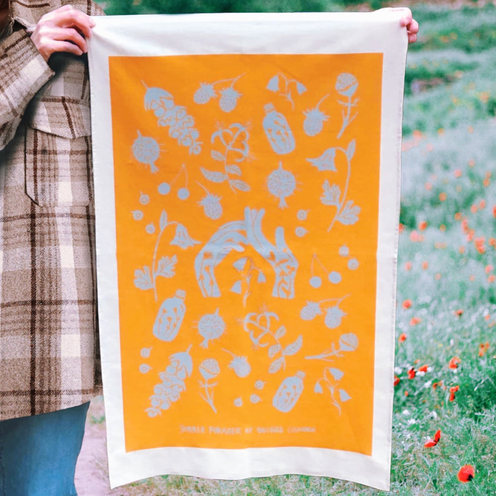 Summer Forager Tea Towel