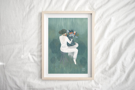Throwing Pottery Art Print