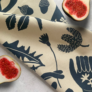 Winter Forager Tea Towel