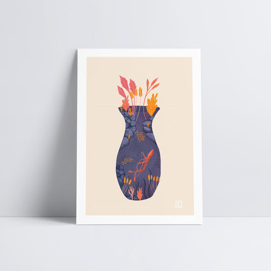Ocean Vase Art Print