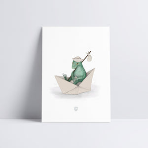 Little Lizard Adventure Art Print