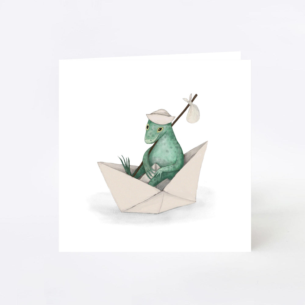 Little Lizard Adventure Greeting Card