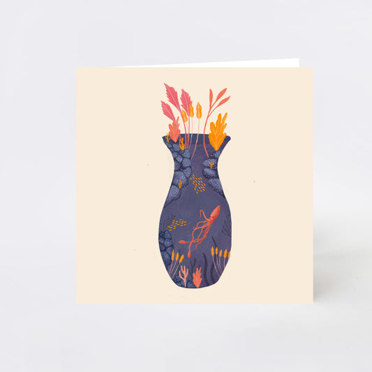 Ocean Vase Greeting Card
