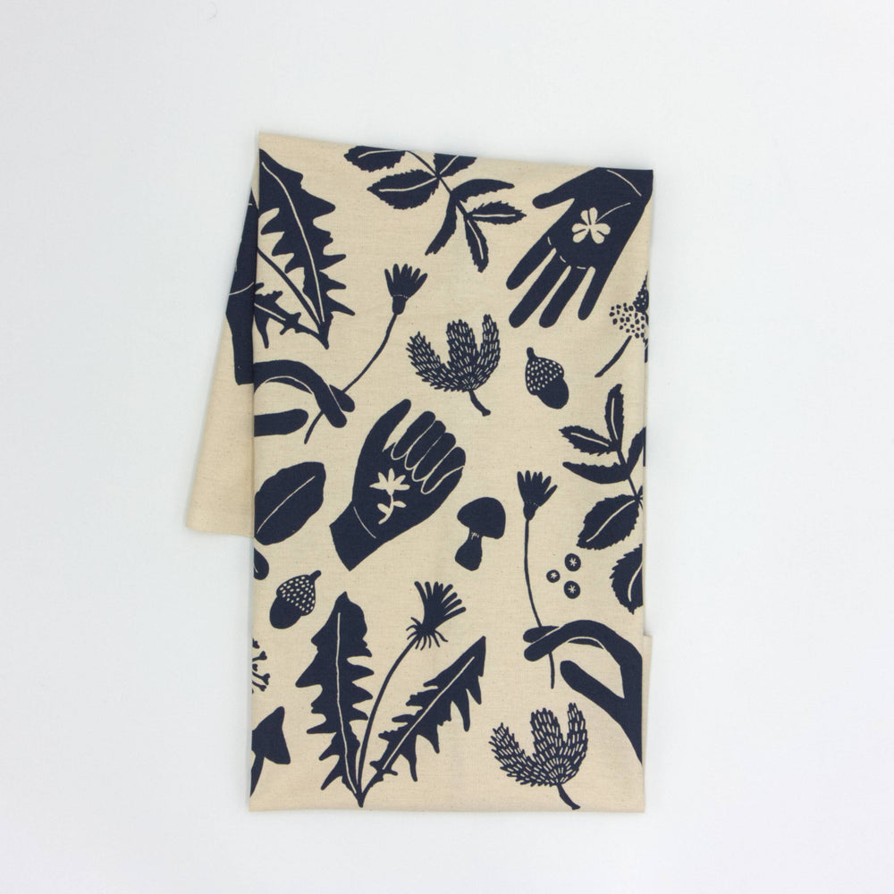 Winter Forager Tea Towel